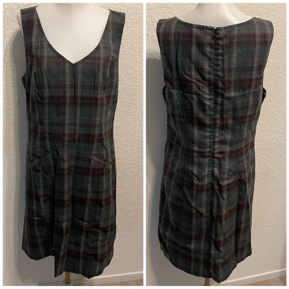 Vintage Pendleton Plaid Flannel Sleeveless Dress Collab x Pendleton archives DD - Picture 1 of 2